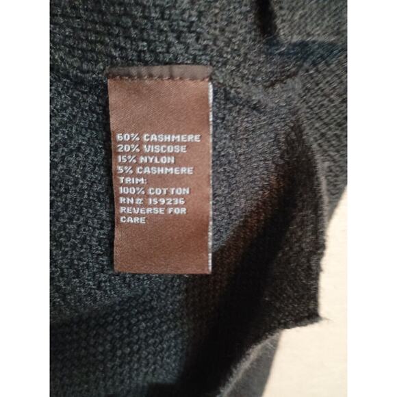 J Mclaughlin Sweater Women Medium Gray Cashmere Blend Minimalist Casual Pullover - Picture 8 of 9